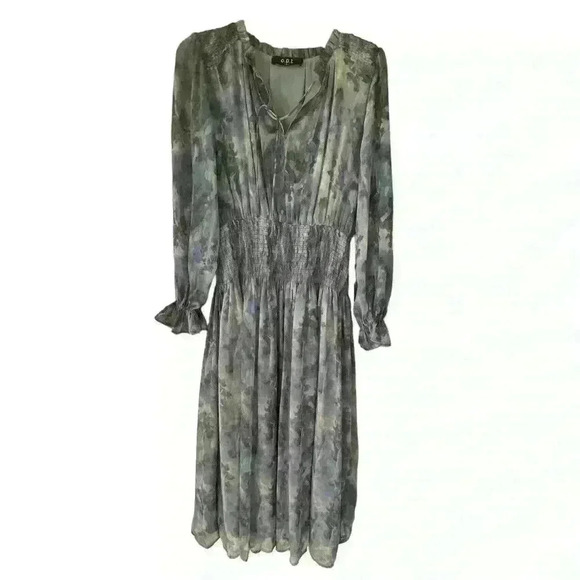 OPT Flowy Midi Dress|Multi blue|Elastic waist|Size M|Easter|Wedding guest - Picture 11 of 11